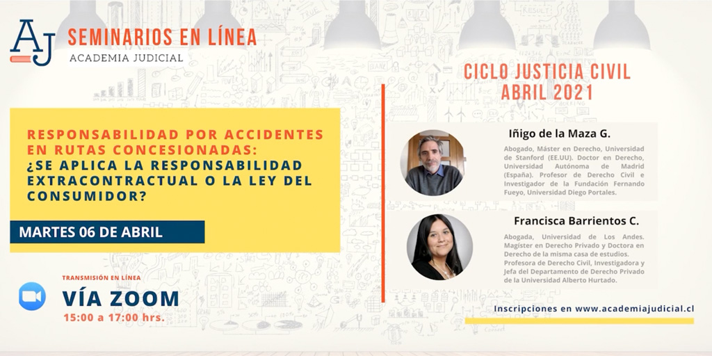 Responsabilidad por accidentes en rutas concesionadas / Francisca Barrientos e Íñigo de la Maza / Derecho Civil
