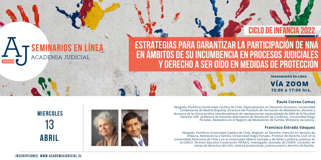 Estrategias para participación de NNA en procesos judiciales / Paula Correa y Francisco Estrada / Derecho Familia / Infancia