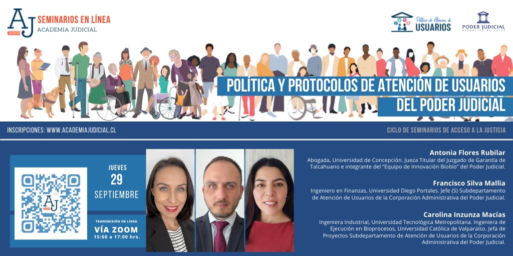 Política y Protocolo de Atención de Usuarios del Poder Judicial / Antonia Flores, Francisco Silva, Carolina Inzunza / DDHH, PJUD