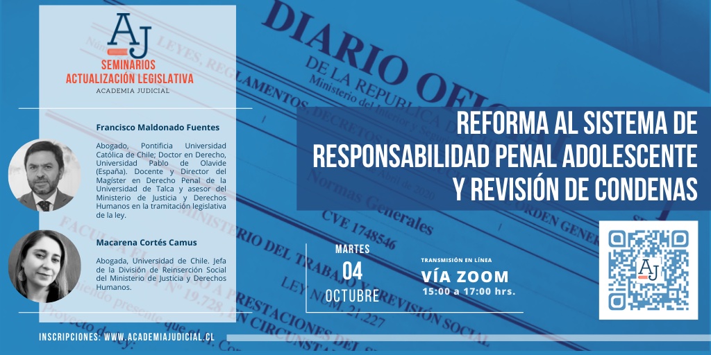 Reforma al sistema de responsabilidad penal adolescente y revisión de condenas /Francisco Maldonado, Macarena Cortés /Penal, RPA