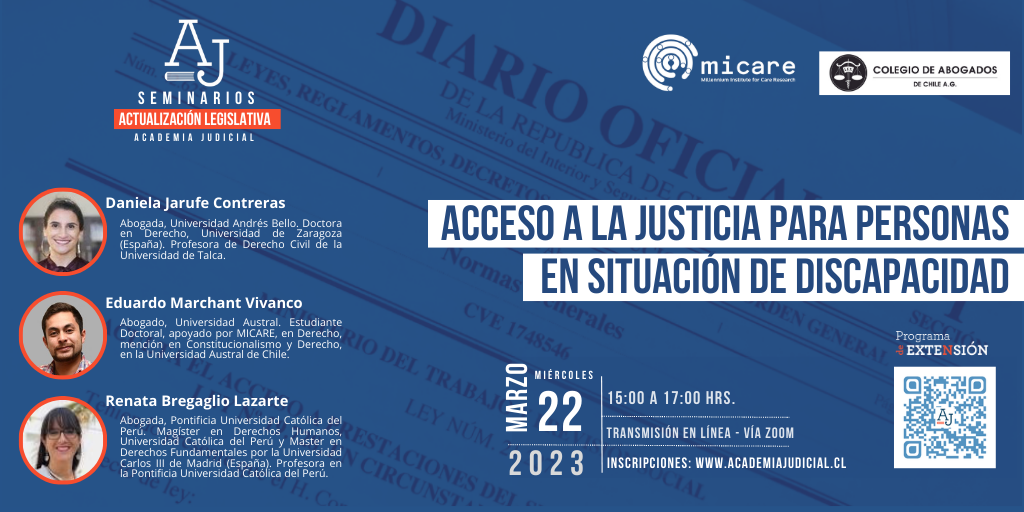 Acceso a la Justicia para Personas en Situación de Discapacidad / Daniela Jarufe, Eduardo Marchant, Renata Bregaglio / PJUD