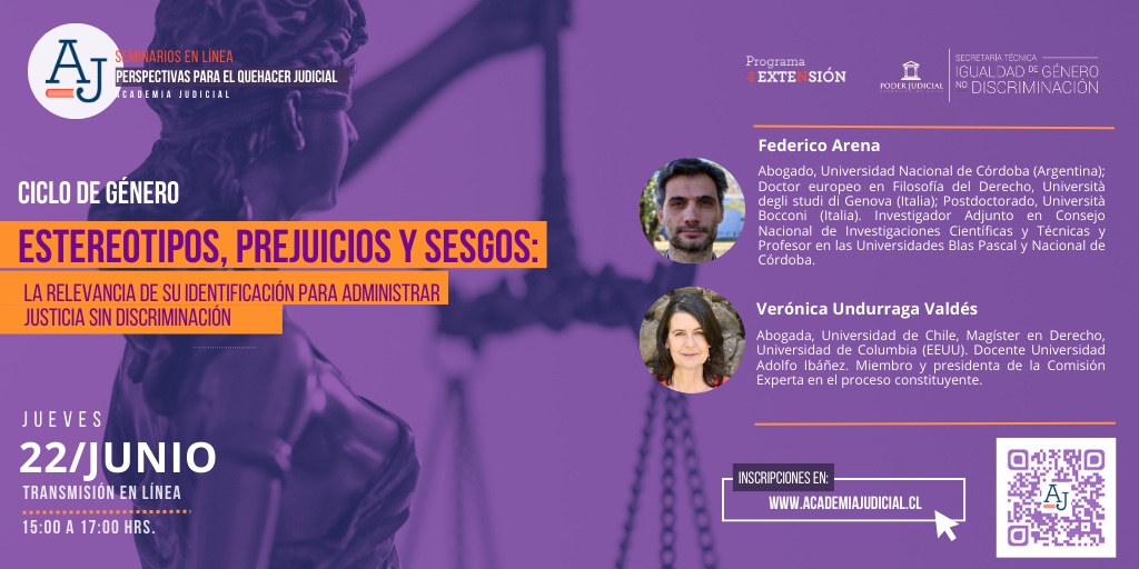 Estereotipos, prejuicios y sesgos: administrar justicia sin discriminación/ Verónica Undurraga, Federico Arena / Género