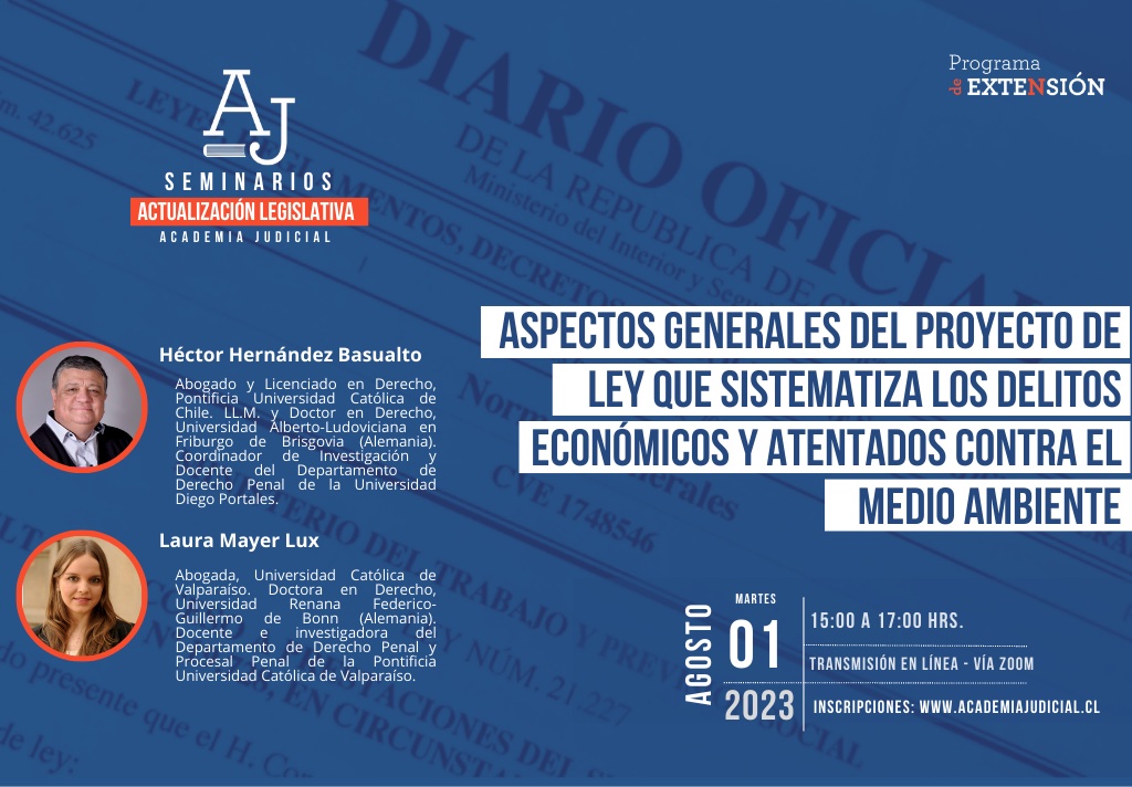Aspectos generales del proyecto de ley que sistematiza los delitos económicos y atentados contra el medio ambiente / L. Mayer, H. Hernández / Penal