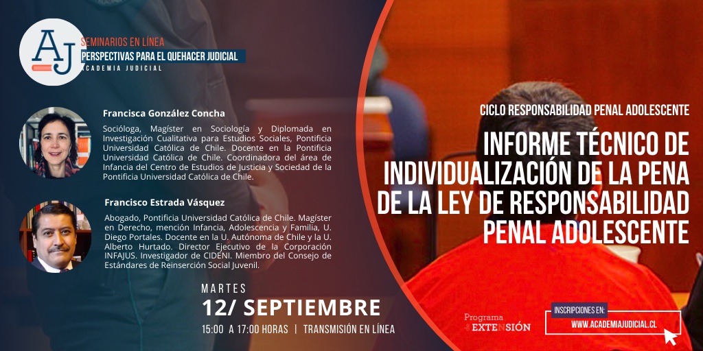 Informe técnico de individualización de la pena de la ley de RPA / Francisco Estrada, Francisca González / Penal, RPA