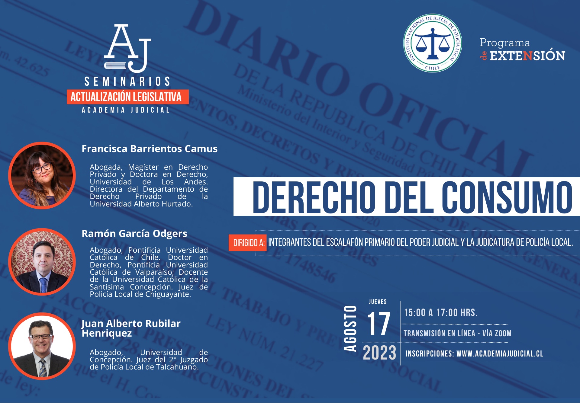 Derecho del Consumo / Francisca Barrientos, Ramón García, Juan Rubilar / Derecho Civil, Juzgados de Policía Local