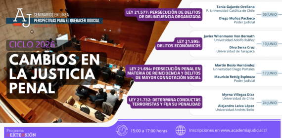 Seminarios en línea: Ciclo Cambios en la justicia penal, junio 2026